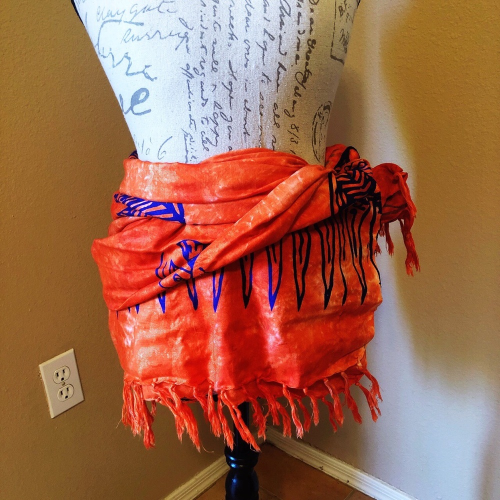 Roundy Bay Hawaiian Sarong Swimsuit Coverup